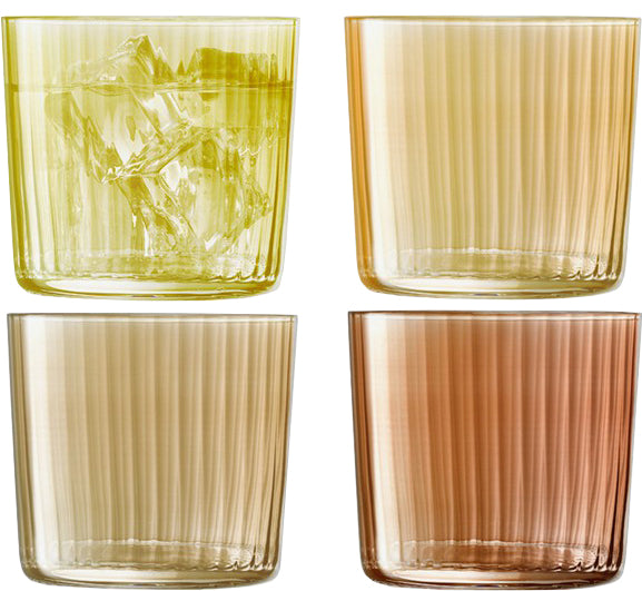 Lot de 4 verres Gems / Ambre - LSA 