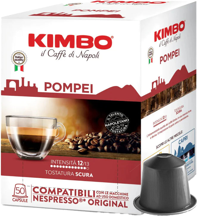 Capsules Kimbo POMPEI - compatibles Nespresso®
