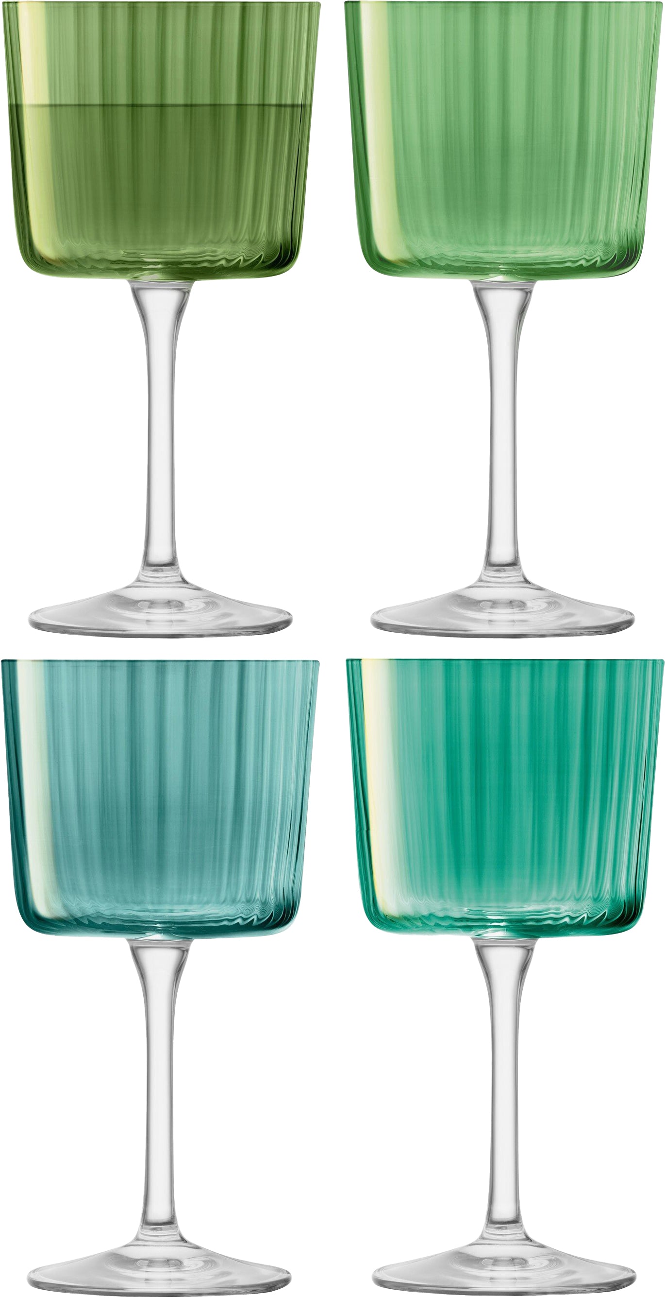 Lot de 4 verres à vin Gems / Jade - LSA