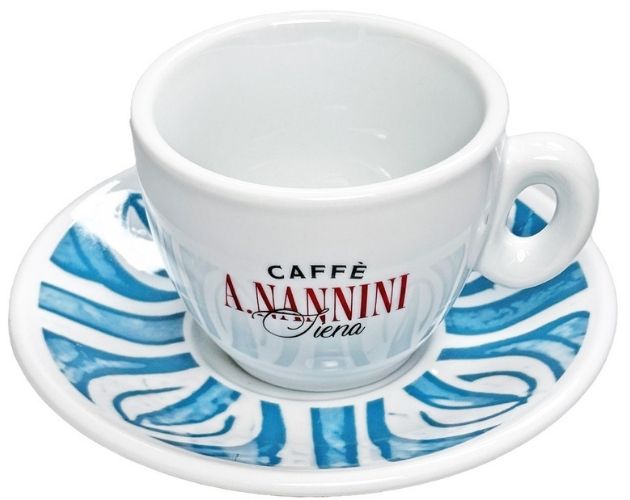 Tasse à Cappuccino bleue - Caffè Nannini