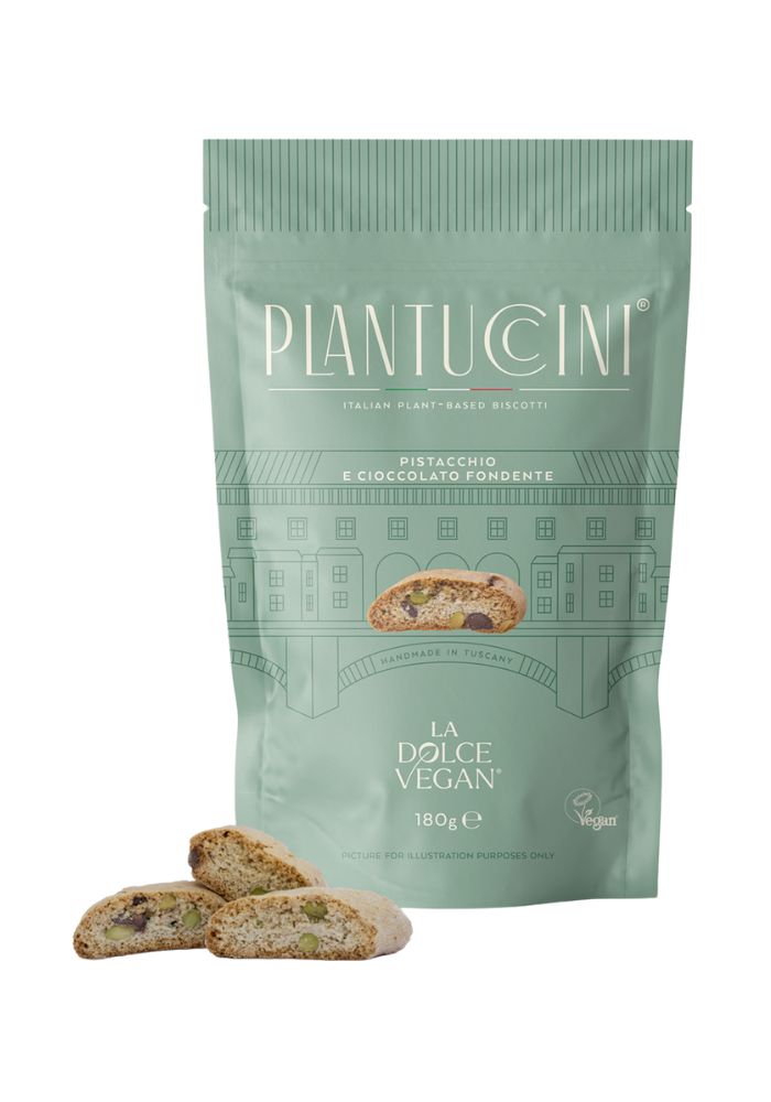 Plantuccini Cantucci pistache chocolat noir vegan