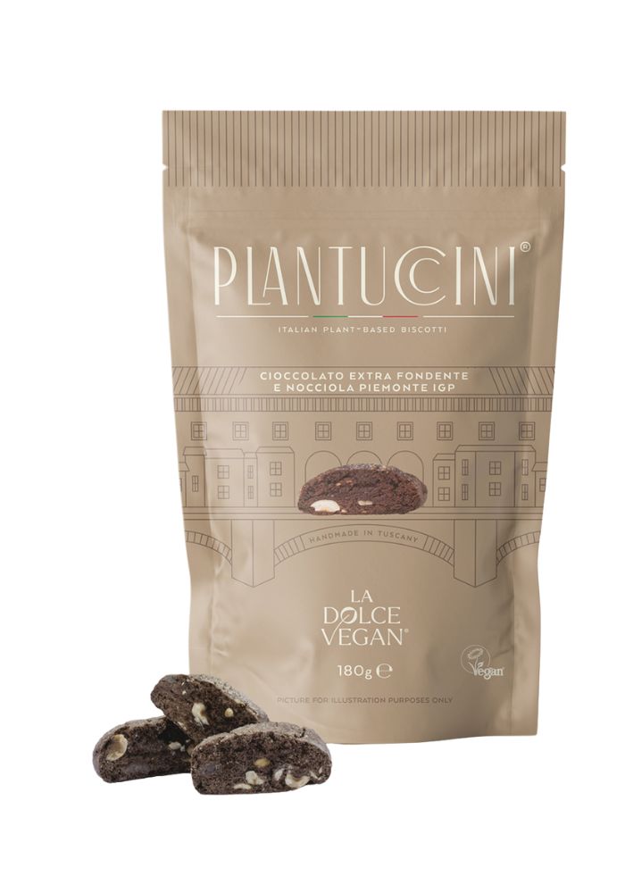Plantuccini Cantucci chocolat noir noisette vegan