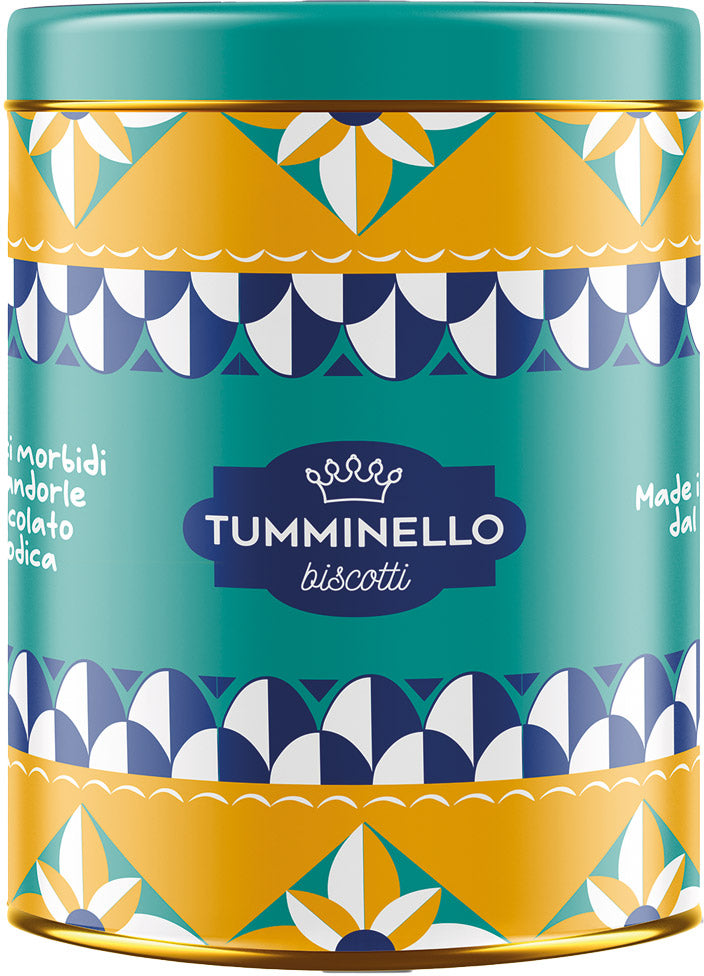 Boîte de cantucci aux amandes et chocolat - Tumminello