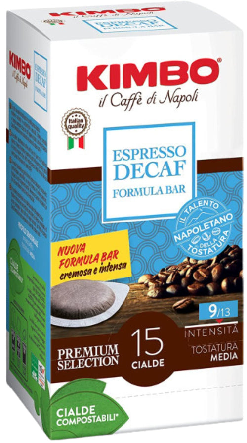 Dosettes ESE Kimbo DÉCAFÉINÉ