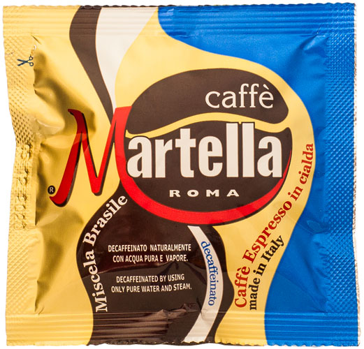 Dosettes ESE Caffè Martella MISCELA BRASILE (Décaféiné)