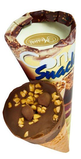 Gaufrette au chocolat, nougat et noisettes - Messori